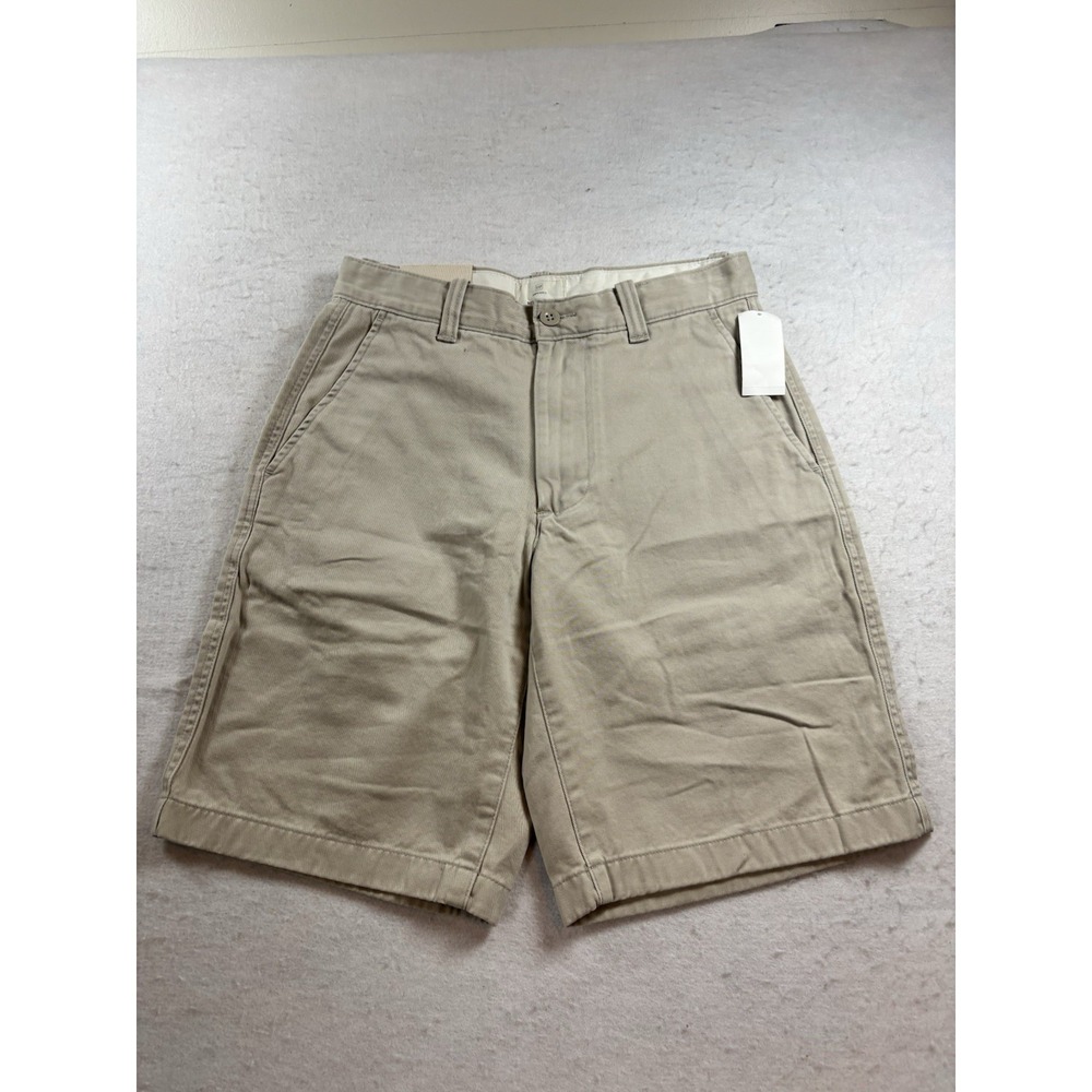 The Gap VTG Khaki 1980s Pleated Shorts Relaxed Fit Mens 28x10 Khaki NEW NWT